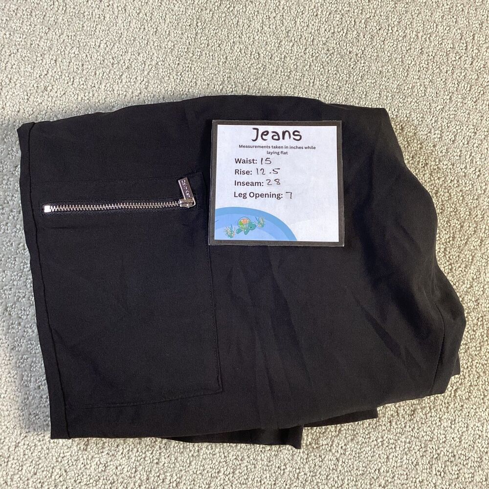 Calvin Klein Mens Black Cargo Jogger Pants Elastic Waist Zip Pockets Size L - Picture 4 of 4